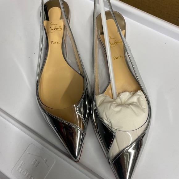 Louboutin Silver Flats - Picture 3 of 5